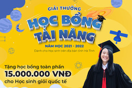 30 suất học bổng dành cho học sinh tài năng lên tới 300.000.000 tại Tổ chức Giáo dục 2G EDUCATION