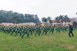 Tân binh Hà Tĩnh bắt nhịp nhanh với môi trường quân ngũ