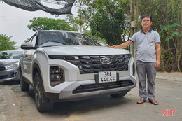 Chủ xe Hyundai Creta ở Hà Tĩnh “trúng” biển số ngũ quý 4