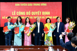 Ban Tuyên giáo Trung ương bổ nhiệm nhiều nhân sự mới