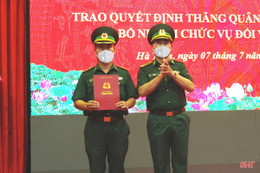 Trao các quyết định bổ nhiệm cán bộ Bộ đội Biên phòng Hà Tĩnh