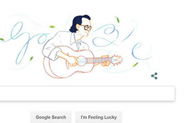 Google tiếng Việt đổi Doodle kỷ niệm sinh nhật Trịnh Công Sơn