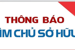 Thông báo tìm chủ sở hữu hàng hóa