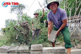 Thạch Hải ra quân giải toả hành lang đuờng xuống bãi tắm