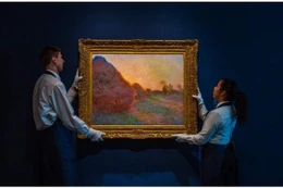 Bức tranh vẽ đống rơm của danh họa Monet được đấu giá 110,7 triệu USD