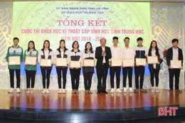 61 dự án đạt giải Cuộc thi Khoa học kỹ thuật Hà Tĩnh