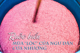 Ruốc biển, mùa “lộc” của ngư dân Cửa Nhượng