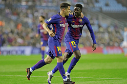 Bom tấn Dembele "nổ súng", Barca vẫn bị Celta Vigo "cầm chân"