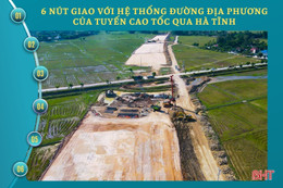 Điểm 6 nút giao cao tốc qua Hà Tĩnh với đường địa phương