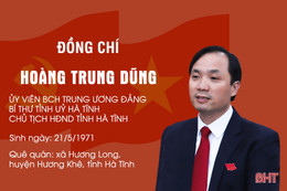 Quá trình công tác của Ủy viên BCH Trung ương Đảng, Bí thư Tỉnh ủy Hà Tĩnh Hoàng Trung Dũng