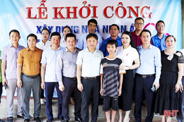 Hội Doanh nhân trẻ Hà Tĩnh khởi công xây dựng nhà nhân ái cho học sinh khó khăn