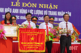 Xã Sơn Trung đón nhận danh hiệu Anh hùng lực lượng vũ trang nhân dân