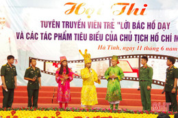 Bộ CHQS Hà Tĩnh thi tuyên truyền viên trẻ về “Lời Bác Hồ dạy”