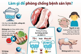 Nhiễm sán dây lợn: Đừng quá lo lắng, nhưng phải chủ động phòng bệnh