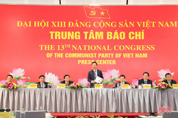 Họp báo, khai trương trung tâm báo chí Đại hội XIII của Đảng