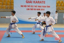 Khởi tranh Giải Karatedo tỉnh Hà Tĩnh năm 2018