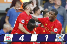 Liverpool thăng hoa, ĐKVĐ Leicester thua tâm phục, khẩu phục