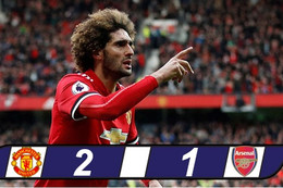 M.U 2-1 Arsenal: Fellaini khiến Wenger nhận kỷ niệm buồn