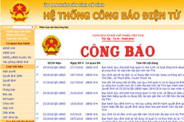 Công báo Hà Tĩnh - Hệ thống tra cứu công báo điện tử Hà Tĩnh