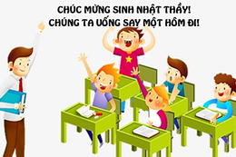 Thầy giáo hóa học mượn rượu vào đề