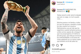 Messi viết tâm thư gửi CĐV Argentina sau chức vô địch World Cup 2022