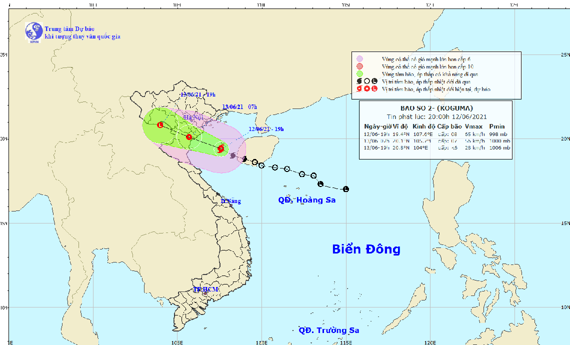 Ảnh hưởng rìa Tây Nam hoàn lưu bão số 2, đêm nay đến trưa mai, Hà Tĩnh có nơi mưa rất to