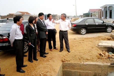 Kiểm tra hạ tầng khu TĐC Kỳ Liên