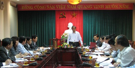 Bí thư Tỉnh ủy Nguyễn Thanh Bình kết luận buổi làm việc
