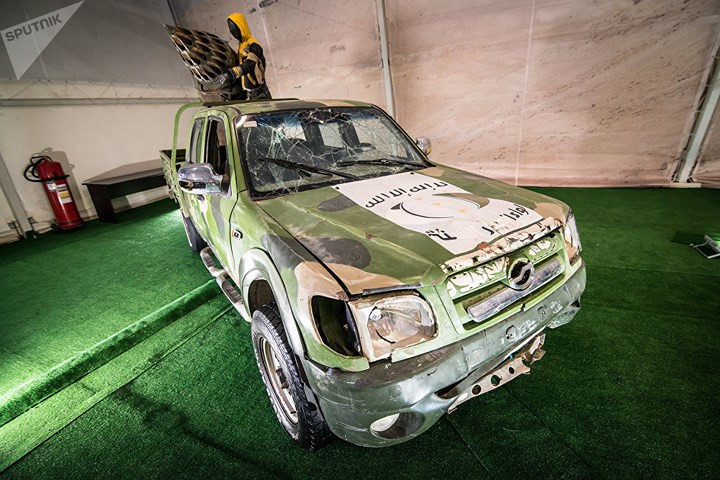 Nga trưng bày vũ khí thu được của phiến quân Syria tại triển lãm Army 2018