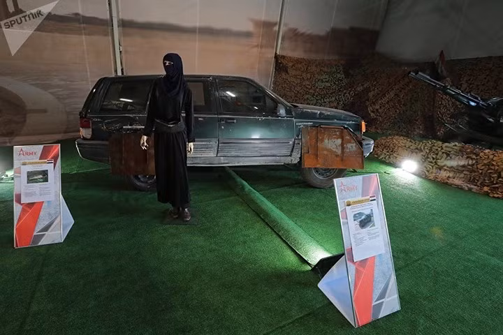 Nga trưng bày vũ khí thu được của phiến quân Syria tại triển lãm Army 2018