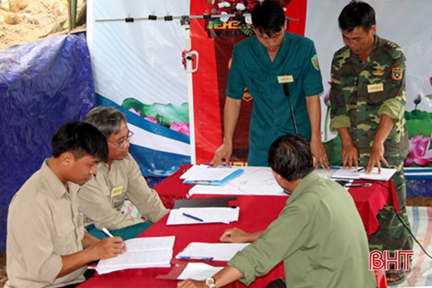 Lực lượng dân quân cơ động Xuân Lam diễn tập sẵn sàng chiến đấu