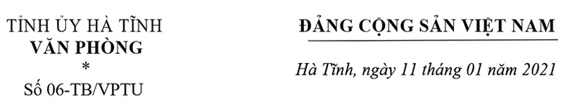 Văn phòng Tỉnh ủy Hà Tĩnh tuyển dụng 02 công chức ảnh 1 Văn phòng Tỉnh ủy Hà Tĩnh tuyển dụng 02 công chức