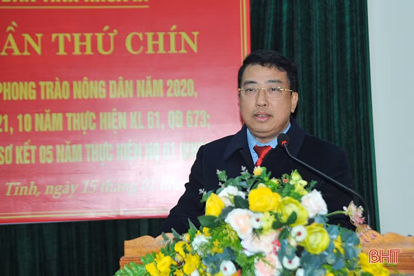 Hội Nông dân Hà Tĩnh nhận bằng khen của Chính phủ