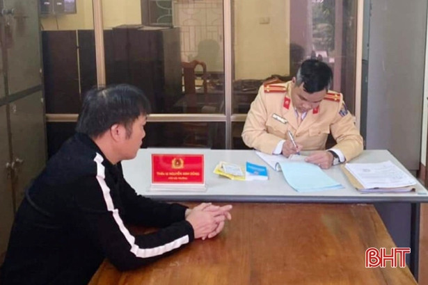 Đi ngược chiều trên quốc lộ ở Hồng Lĩnh, 1 tài xế bị tước GPLX 3 tháng