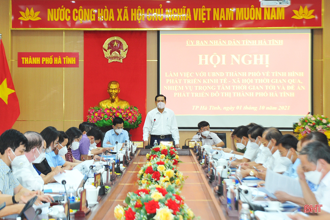 Ưu tiên nguồn lực phát triển TP Hà Tĩnh trở thành một trong những trung tâm vùng Bắc Trung bộ