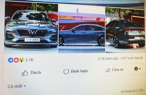 Một status "tặng" xe VinFast có hàng nghìn bình luận và chia sẻ. Chiêu “tặng xe VinFast” vẫn lừa được hàng nghìn người