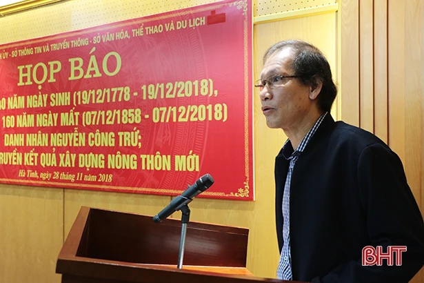 Tập trung tuyên truyền sâu rộng về những đóng góp của Nguyễn Công Trứ