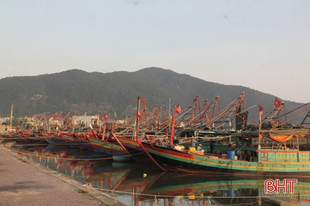 Không khí lạnh mạnh nhất từ đầu năm, hơn 250 tàu thuyền vào cảng Cửa Sót tránh trú