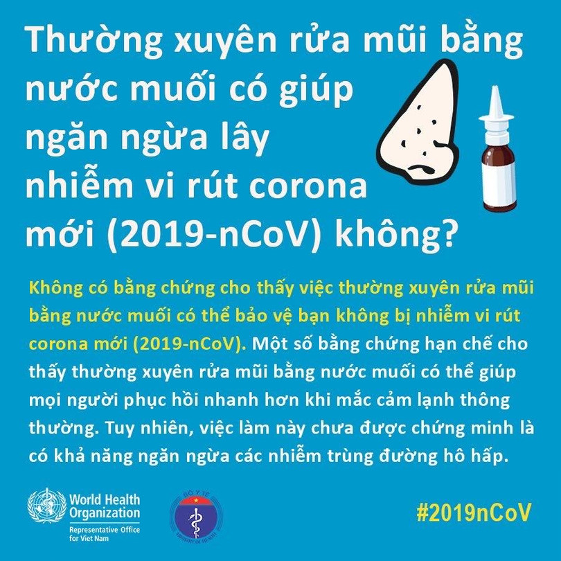 Bộ Y tế giải đáp thắc mắc về nCoV bằng hình ảnh