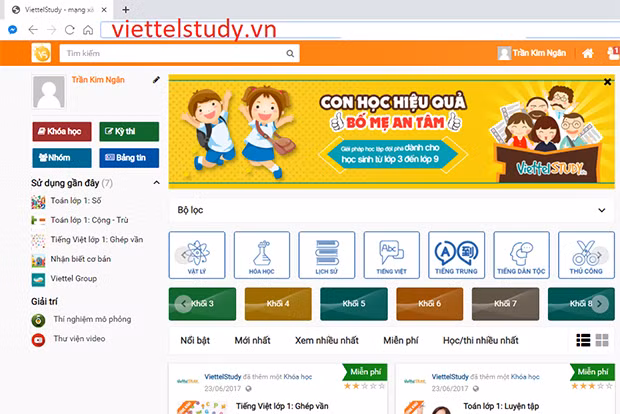 Học sinh Hà Tĩnh học trực tuyến ViettelStudy trong kỳ nghỉ “tránh” dịch Corona