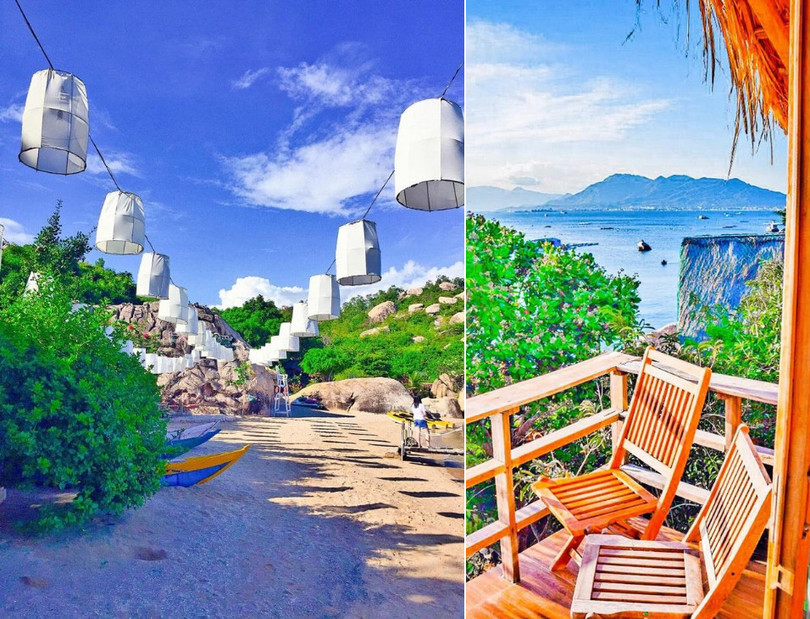 Ngay từ cái nhìn đầu tiên, tôi đã đem lòng yêu mến bán đảo này. Tôi chọn homestay có tầm nhìn hướng ra biển. Ở đây, như trở về làng chài trong những tác phẩm văn học, chỉ cần vài bước chân, tôi đã tới bờ biển. Do nằm sâu trong vịnh nên đảo Bình Lập được xem là nơi lý tưởng cho thuyền bè đậu bến. Đánh rơi nhịp tim ở Ninh Thuận trên cung đường ven biển miền Trung