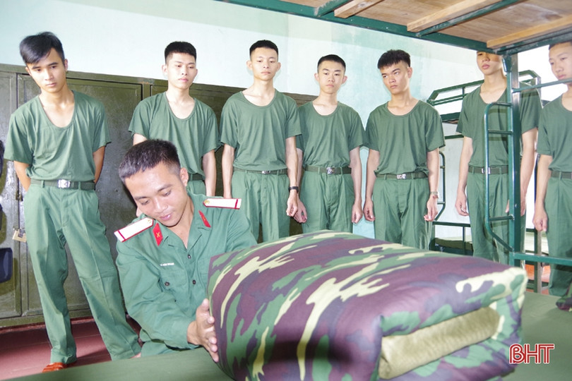 Tân binh Hà Tĩnh những ngày đầu quân ngũ