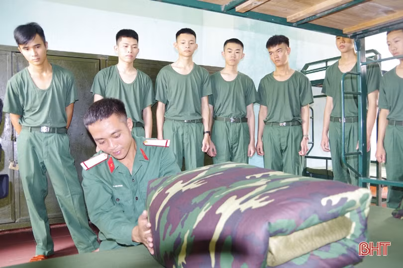 Tân binh Hà Tĩnh những ngày đầu quân ngũ