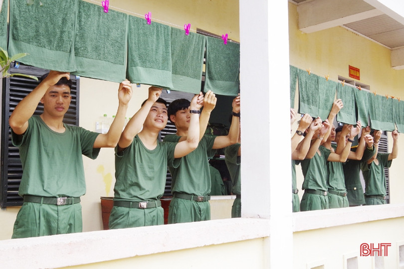 Tân binh Hà Tĩnh những ngày đầu quân ngũ