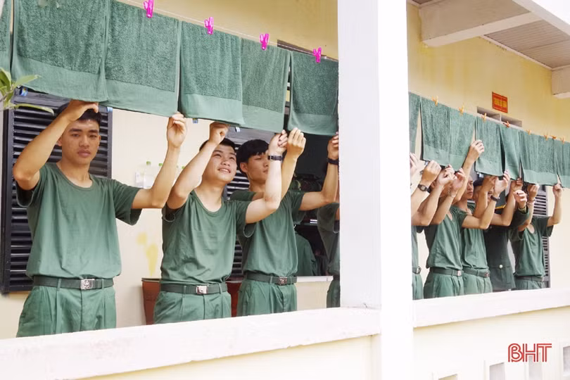 Tân binh Hà Tĩnh những ngày đầu quân ngũ