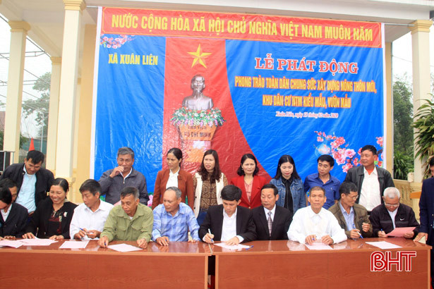 Nhiều địa phương ở Nghi Xuân ra quân làm NTM kiểu mẫu, NTM nâng cao