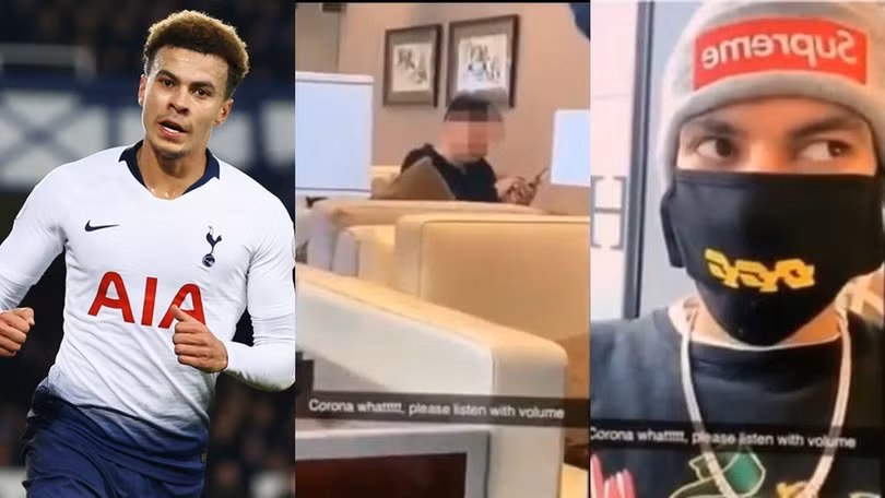 Tiền vệ Dele Alli mới đây phải lên tiếng xin lỗi vì video miệt thị một người đàn ông châu Á ở sân bay Heathrow (Anh). Ảnh: Daily Mail . Son Heung-min và virus corona phơi bày mặt xấu bóng đá Anh