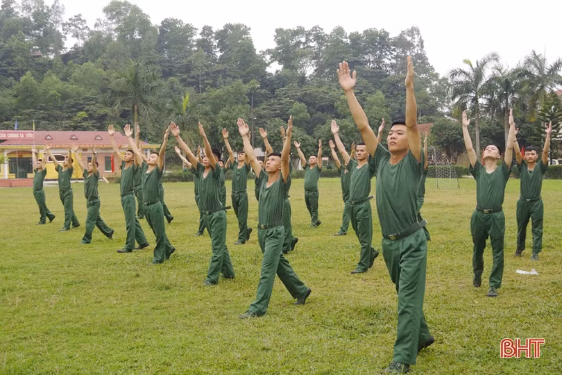 Tân binh Hà Tĩnh những ngày đầu quân ngũ