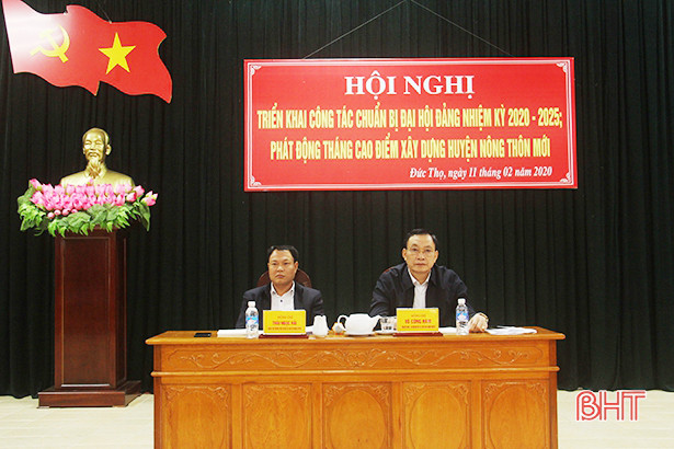 Đức Thọ phấn đấu về đích huyện nông thôn mới trước ngày sinh nhật Bác