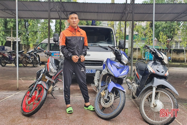 Trinh sát hình sự tóm gọn đối tượng trộm cắp xe máy sau 6 giờ gây án